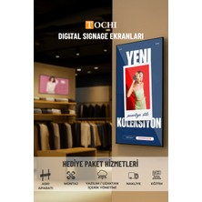 Tochi Digital Signage Ekran - Duvara Monte - Yüksek Parlaklık –full Hd - 7/24 Reklam & Vitrin Ekranı 65'