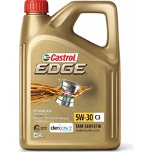 Edge 5W-30 C3, Tıtanıum- 4 Litre - 2026 Üretim-Dpf’li Dizel ve Benzinli Araçlarla Uyumludur.