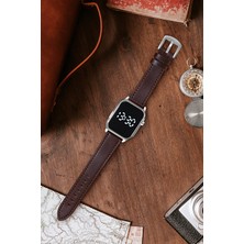 Rodium LED Saat Kayış Kordon Gümüş Kasa (Unisex)