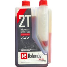 Kalender 2t Iki Zamanlı Motor Yağı 1l - Kırmızı – Yüksek Performanslı 2 Stroke Yağ | Motorlu Tırpan, Testere, Çit Budama ve Ot Biçme Makineleri Için