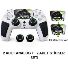 Cosmostech Ps5 Dualsense Analog Başlık + Sticker Seti | Kaymaz Grip | 2 Analog + 2 Sticker