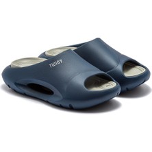 Twigy Sezar Erkek Terlik Lacivert-Gri 41/45