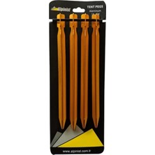 Özbience Alüminyum Çadır Kazığı 18 cm Turuncu 4'lü Set