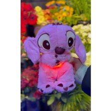 NB Market Nefes Alan Stich Uyku Arkaşı Stitch Peluş Oyuncak Kulakları Oynayan 30CM Işıklı Müzikli