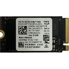 WD Western Digital  SN740 512GB M.2 Nvme 22X42 SSD (Kutusuz)