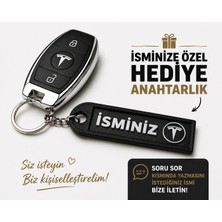 YSN Sounds Isimli Tesla Anahtarlık , Kişiye Özel - Hediyelik Isimli Araç Logolu Anahtarlık - Isimli Tesla Araba Anahtarlığı