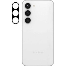 Enyaza Home Galaxy S23 ile Uyumlu 3D Kamera Lens Koruma Camı Siyah