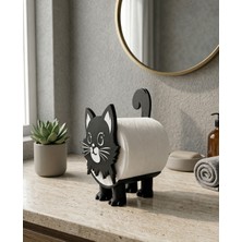 My Craft 3D MYCRAFT3D Kedili Dekoratif Tuvalet Kağıdı Tutucu