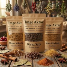 İmge Aktar Mısır Püskülü - Kiraz Sapı - Meyan Kökü Lif 3'lü Set (3X50 Gr)