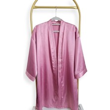 Oyuncu İşleri Saten Gelin Sabahlığı - Hazırlık Bornozu