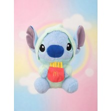 NB Market Yeşil Kapuşonlu Stitch Peluş Oyuncak 30CM Stich Ithal Tüylü Peluş Ayı Uyku Arkadaş