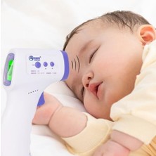 Enyaza Home Şeker Ofisi Temassız Dijital Ateş Ölçer Termometre Tabanca, Hafızalı Kızılötesi Sensör, Bebek Çocuk Kedi Köpek Kullanımına Uygun, Ortam Nesne Mama Yemek Ölçümü, Pilli, Türkçe Kılavuz ve Türkçe Kutulu