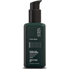 Screen For Man Beard & Hair Conditioner 150 ml – Durulanmayan Saç ve Sakal Kremi, Nemlendirici & Yumuşatıcı Erkek Bakım