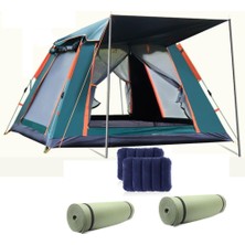 Özbience 6 Kişilik Otomatik Kamp Çadırı ve Mat Yastık Seti