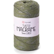 Enyaza Home El Örgü Ipi Twısted Macrame 3mm Lurex, 787, 4X250 gr