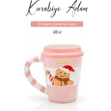 Rosie Kurabiye Adam Yılbaşı Hediyesi, Kahve ve Çay Kupası 400 ml