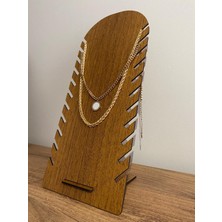Çakra Ahşap Kolye -Takı Standı 3mm (30X14CM)