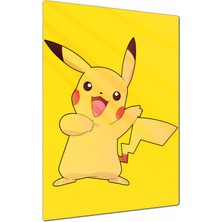 Charmbi Pikachu Dekoratif Metal Poster Tablo – Canlı Renk Parlak Yüzey Modern Oda Duvar Dekoru