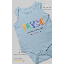 Morivo Kids Teyze Anne Gibi Ama Daha Cool Sıfır Kollu Bebek Zıbını %100 Pamuk