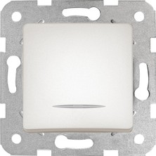 Enyaza Home Life Sedef Beyaz Işıklı Anahtar Çabuk Bağlantı Mekanizma ve Düğme