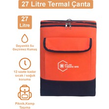 Özbience 27 Litre Isı Yalıtımlı Sırt Çantası, Termal Piknik ve Kamp Çantası