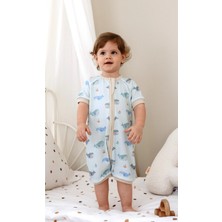 Lollie 0.5 Tog Yazlık Bebek & Çocuk Uyku Tulumu, %100 Pamuk - Balinalar