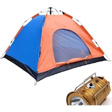 Özbience 6 Kişilik Otomatik Kamp Çadır ve Fener Seti, Kolay Kurulum ve Konforlu Kullanım