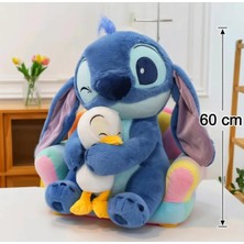 NB Market Ördek Stitch Peluş Oyuncak 60CM Ördeğe Sarılan Stich Peluş