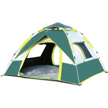 Özbience 3 Kişilik Otomatik Çadır 2X2X1,35M Yeşil-Bej Kamp Malzemesi