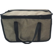 Özbience 40X25X20 cm Kahverengi Termal Kamp Piknik Çantası 30 Litre
