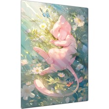 Charmbi Pokemon Mewt Metal Poster Gamer Anime Film Tablosu – Parlak Baskı Modern Duvar Dekorasyonu