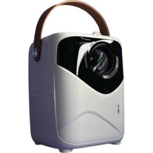 Kesgin Market® Projeksiyon Ev Sineması Bluetooth 4K Hd Kaliteli Görüntü Kumandalı Teknokesgin