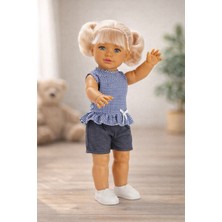 KoseToys Kız Oyuncak Bebek 45 cm Dev Boy Casual (Mavi)
