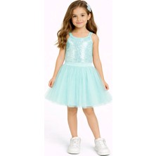 Nk Kids Kız Çocuk Pullu Detaylı  Tütü Etekli  2'li Takım Turkuaz