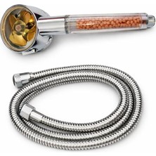 Enyaza Home Mineralli Filtreli Duş Başlığı ve Paslanmaz Çelik Duş Hortumu Seti, Yüksek Basınçlı Su Tasarruflu El Duşu, Kireç Önleyici Banyo Aksesuarı,filtreli El Tipi Duş Başlığı