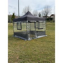 Özbience 3x3 Bahçe Gözebo Seti, Sineklikli Kapı ve Pencereler, Dayanıklı ve Şık