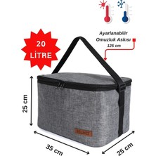 Özbience 20 Litre Termal Piknik Çantası, Hafif ve Dayanıklı Soğutucu Taşıma Çantası