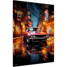 Charmbi Gta Vı Spor Araba Dekoratif Metal Poster Tablo – Canlı Renk Parlak Yüzey Modern Oda Duvar Dekoru
