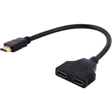 Coverzone HDMI Çoklayıcı 1 Giriş 2 Çıkış Splitter 1080P Full Hd Görüntü Dağıtıcı Adaptör Aynı Görüntü Aktarımı ZR158