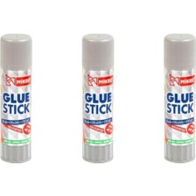 Mikro 3 Adet 40 Gr. Glue Stick Katı Yapıştırıcı Evde ve Ofiste Kullanım İçin