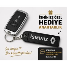 YSN Sounds Isimli Renault Anahtarlık , Kişiye Özel - Hediyelik Isimli Araç Logolu Anahtarlık - Isimli Renault Araba Anahtarlığı