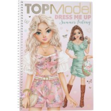 Top Model by Depesche Topmodel Dress Me Up Summer Feeling Sticker Kitabı - 24 Sayfa Stil Tasarım Defteri ve 160+ Çıkartma