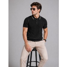 Advante Adv 5058  Triko Polo Yaka Tişört/siyah/2xl