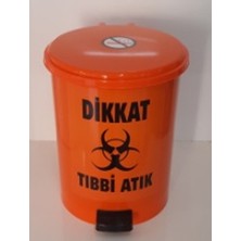 PremiumPort Hijyenik ve Kullanışlı 15 Lt Pedallı Tıbbi Atık Kovası