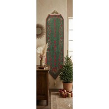 Believe Yılbaşı Zili Simli Jakarlı Dokuma Goblen  Dekoratif Askılı Püsküllü Pano Tablo 30*90