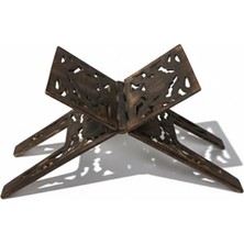 MYBEDESTEN Rahle Oymalı Antik Ahşap - Büyük Boy