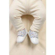 Numix Baby Kids Bebek Ilk Adım Ayakabısı, Esnek, Kaymaz Taban, Yıldız Desenli, Bebek Patik-Panduf