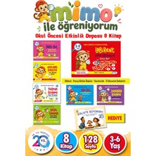Mimo ile Öğreniyorum 3 - 6 Yaş Okul Öncesi Etkinlik Seti 8 Kitap Harika Çocuk Yayınları
