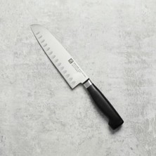 Enyaza Home Zwilling Four Starsantoku Bıçağı, 18 Cm, Oluklu Kenar