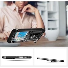 Enyaza Home Galaxy Z Flip 5 Uyumlu Vega Kılıf-Siyah